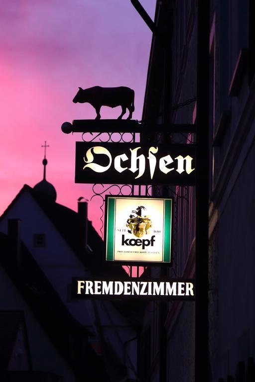 Hotel-Restaurant Roter Ochsen Lauchheim Экстерьер фото