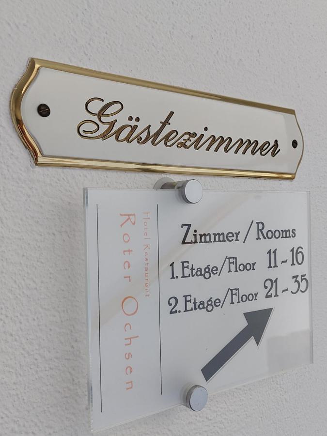 Hotel-Restaurant Roter Ochsen Lauchheim Экстерьер фото